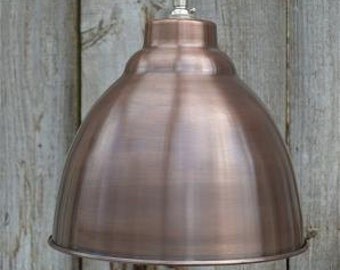 Industrial aged copper ceiling light shade DCSR4