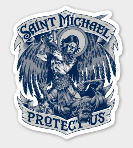 Saint Michael the Saint of police officers by Firstrespondershirts