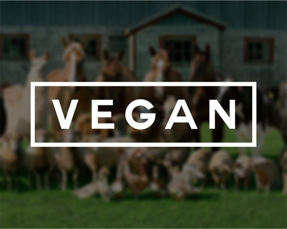 Vegan Vinyl Window Decal