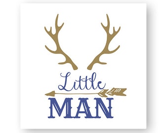 Little Man, Deer, Antlers, Arrow, Hunting, Boy, Baby, Illustration, TShirt Design, Cut File, svg, pdf, eps, png, dxf