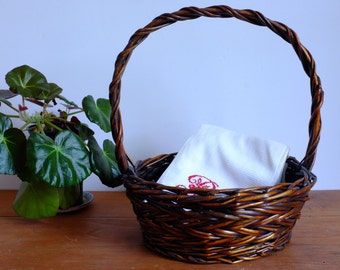Panier ancien d'occasion - Décoration