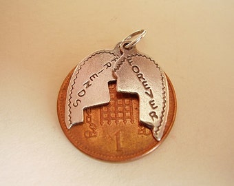 Sterling Silver Friends Forever Heart Charm
