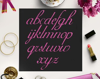 CURSIVE HANDWRITING Chalkboard Alphabet Chalkboard Letters