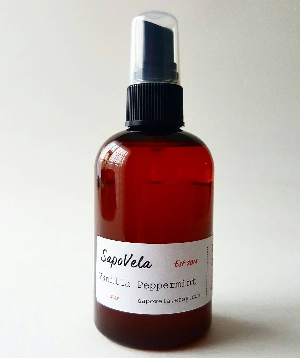 4oz Vanilla Peppermint Air Freshener Room Spray Body Spray