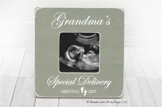 Ultrasound Picture Frame Sonogram Frame Gift for Grandparents