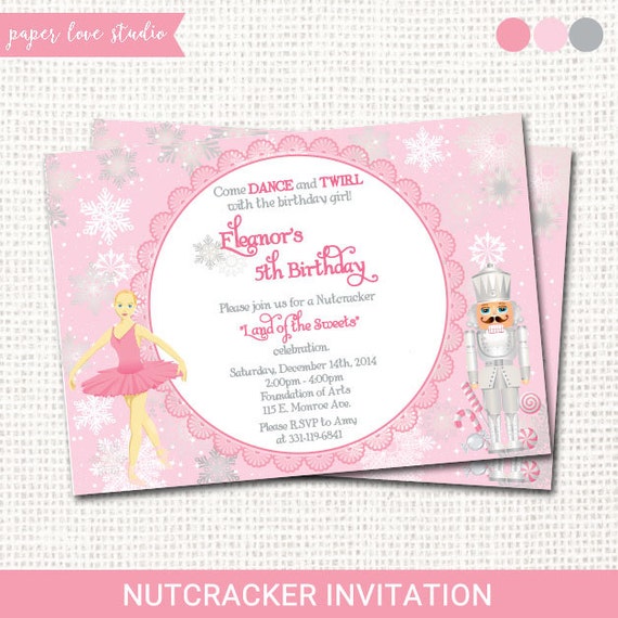 Items similar to Nutcracker Birthday Invitation Printable on Etsy