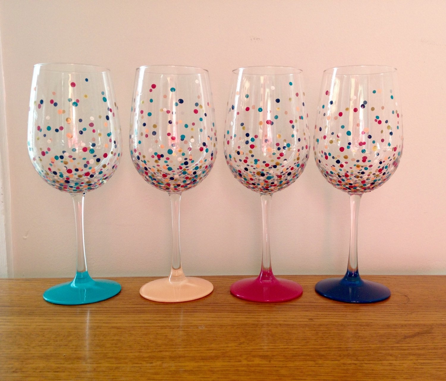 Confetti Wine Glasses