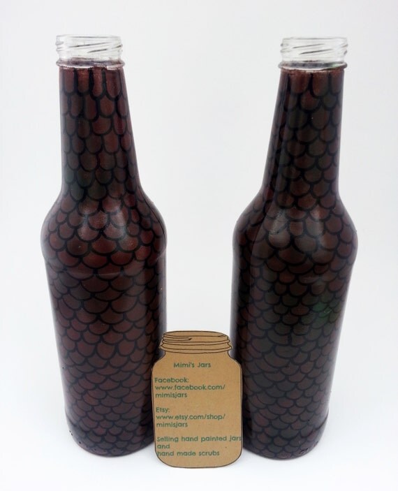 Dragon Scale Dragon Print Bottles Beer Bottle Decor Home