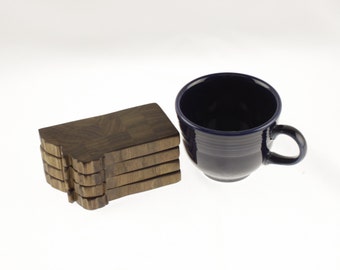 Montana State Coasters - Solid Wood (Maple, Walnut, Cherry) coasters fashioned in the shape of Montana. (Set of 4)