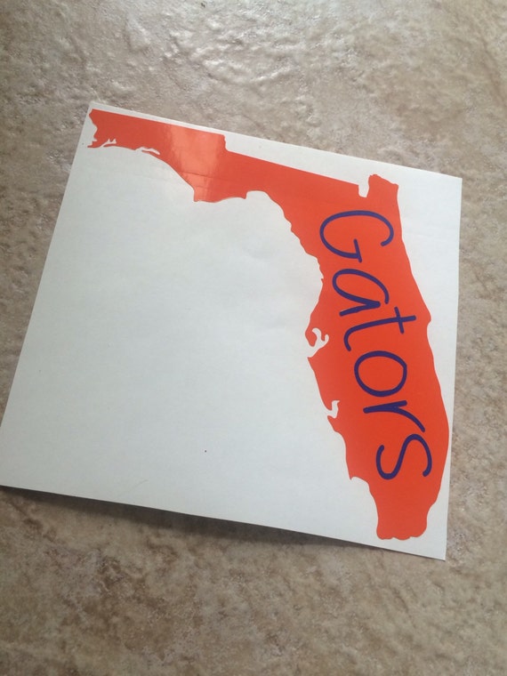 Vinyl Florida Gator Car Decal Florida State Go Gators UF