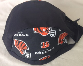 Cincinnati "Bengals" Doo Rag, Skull Cap, Chemo Cap, Biking cap, Welding cap