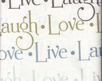 Live Love Laugh Words Curtain Valances