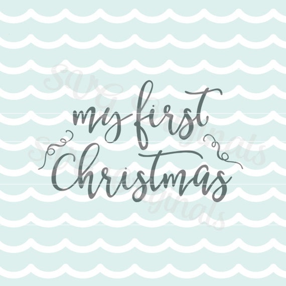 Download Baby's first Christmas SVG My first Christmas SVG Vector