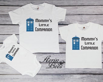Dr. Who Inspired Toddler Tee; Mommy's Little Companion Baby's Bodysuit; Doctor Who Inspired Youth Shirt; TARDIS; BBC British TV; *DR1549