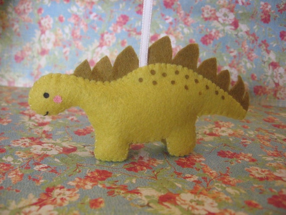 yellow stegosaurus