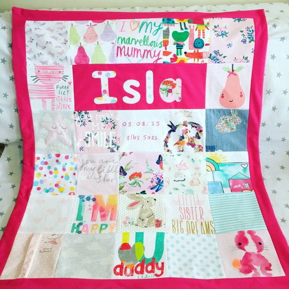 Memory blanket baby grow blanket tshirt blanket keepsake