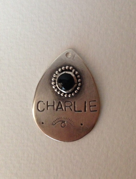 Custom Sterling Silver Pet Tag Custom Dog Tag ID by HawkeAndLaurel