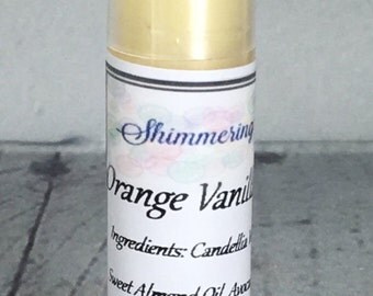 Orangle Vanilla Lip Balm, Creamsicle Lip Balm, Orange Lip Balm, Vanilla Lip Balm, Vegan Lip Balm, One .15oz Tube