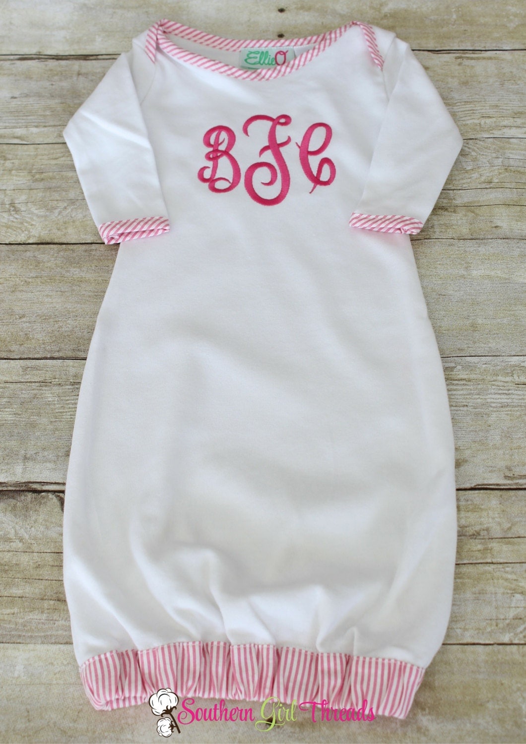 monogrammed-baby-gown-monogrammed-seersucker-infant-gown