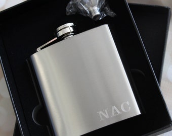 Groomsmen Gift, Personalized Gift for Him, Engraved Flask, Groomsman Gift, Personalized Flask, Hip Flask, Wedding, Best Man Gift, Usher Gift