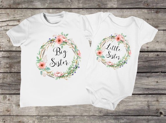 personalized big sister little sister outfits