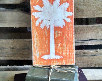 Clemson Hand Painted Wooden Sign, Rustic Clemson Art, Reclaimed Wood Sign, Rustic Sign, Clemson Sign, Rustic Wood Sign, Farmhouse Style Sign