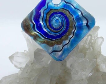 Murano Glass Millefiori Charm Pendant.
