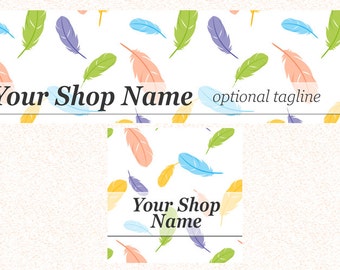 Cover Image for Etsy Shop, Banner and Icon, Premade Etsy Set, Random2