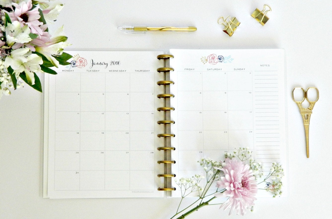 Printable 2016 planner for moms and women by brilliantbusinessmom