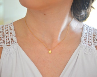 Tiny clover necklace, Gold clover necklace, Clover necklace gold, Four leaf clover necklace, Lucky necklace, Luck necklace, Irish necklace