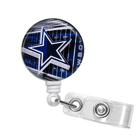 Dallas Cowboys Badge reel ID Badge holder retractable badge