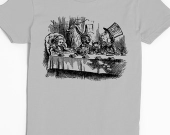 Alice in Wonderland T-shirt - Women's Shirt - Graphic Tee for Women - Mad Hatter Tea Party Tee - Alice in Wonderland - Lewis Carroll Shirt