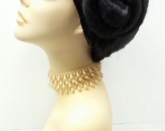 Off Black Princess Leia Star Wars Wig. Side Buns Wig. Costume Cosplay Role Play Wig.