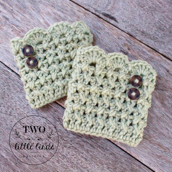 Crochet Pattern LACHLAN BOOT CUFFS crochet boot cuff