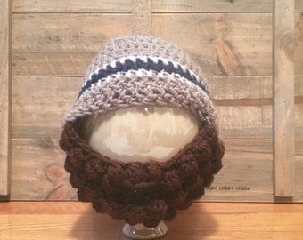 Crochet beard hat, Beard Hat, Baby Beard Hat, Adult Beard Hat, Men's Beard Hat, Baby Boy Hat, Boy's Hat, Crochet Beard Beanie,
