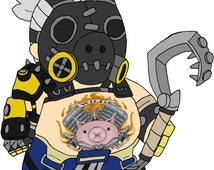 overwatch roadhog plush