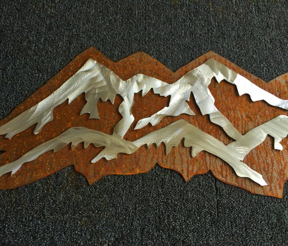 Metal Wall  Art  Mountains mountain Wall  by BearMountainMetalArt