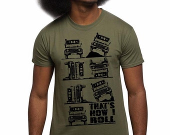 Men's 4x4 T Shirt This Is How I Roll 4X4 Four Wheel Drive 4WD Off Road T Shirts
