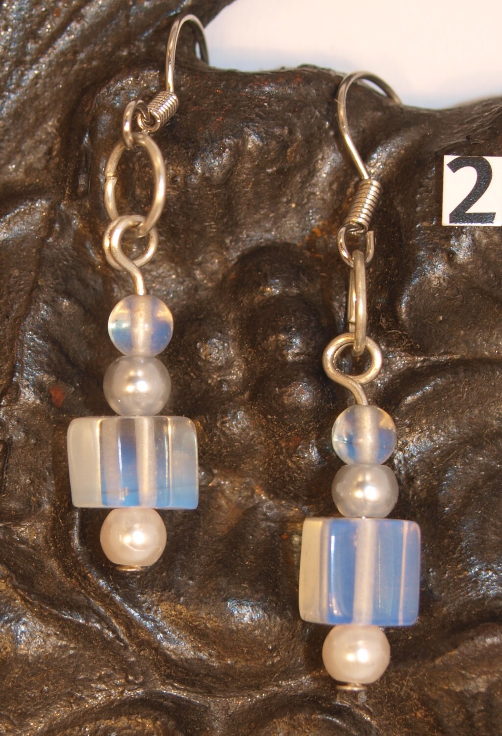 Hanging Earrings / Drop Earrings with by RezahDesignStudio on Etsy