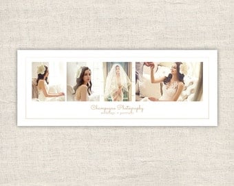 Minimal Photography Facebook Timeline Cover - Elegant Wedding Facebook Cover Template, Timeline Template for Photographers, INSTANT DOWNLOAD