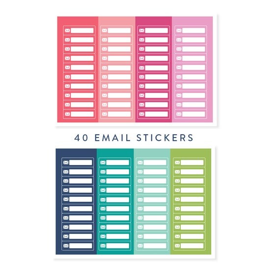 Email Stickers Planner Stickers for 2016 Email by palmtreepaper