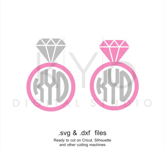 Download Wedding Ring SVG cutting file Wedding Ring Monogram SVG