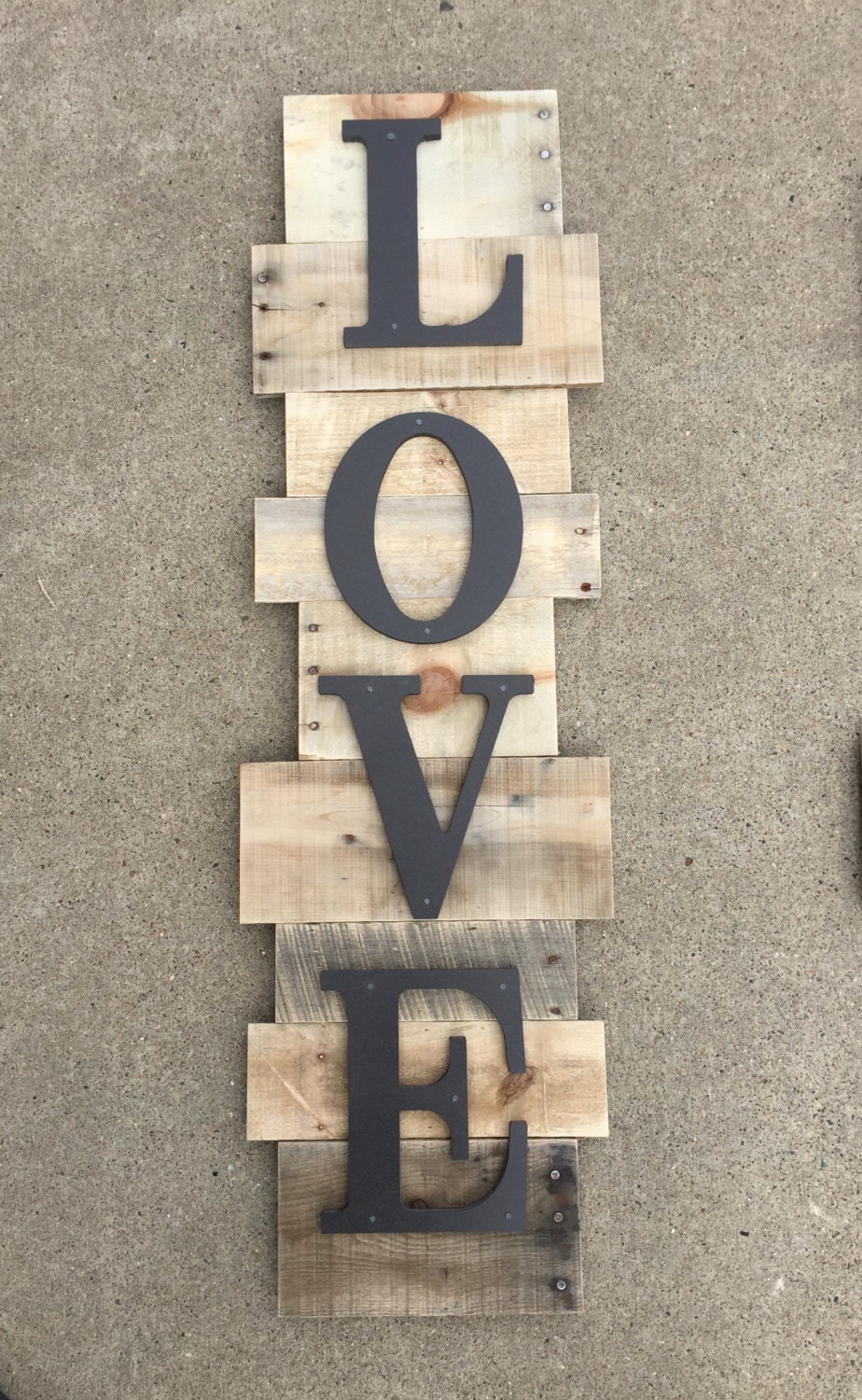 Rustic Wood Sign LOVE Large FREE SHIPPING