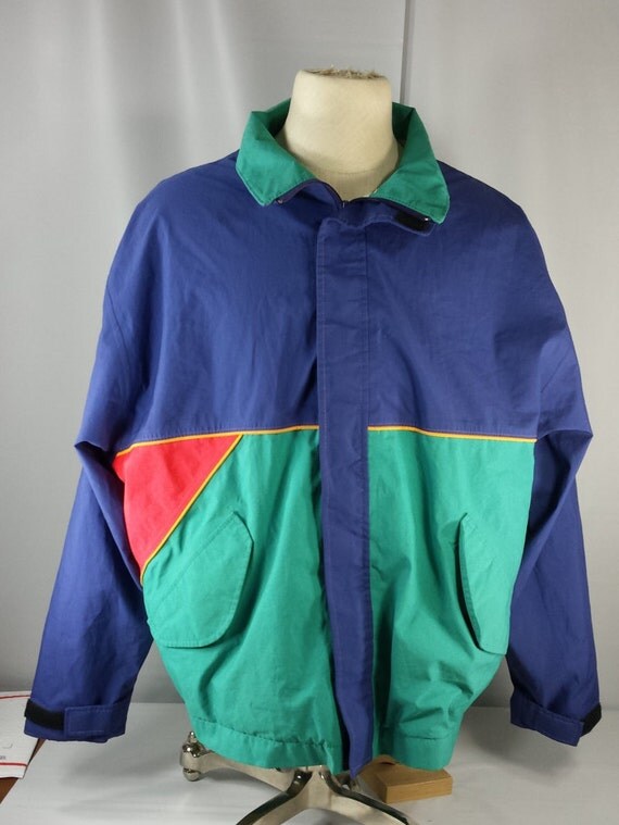 Items similar to Vintage 1992 Men’s Neon Gore-Tex Golf Rain Suit Jacket ...