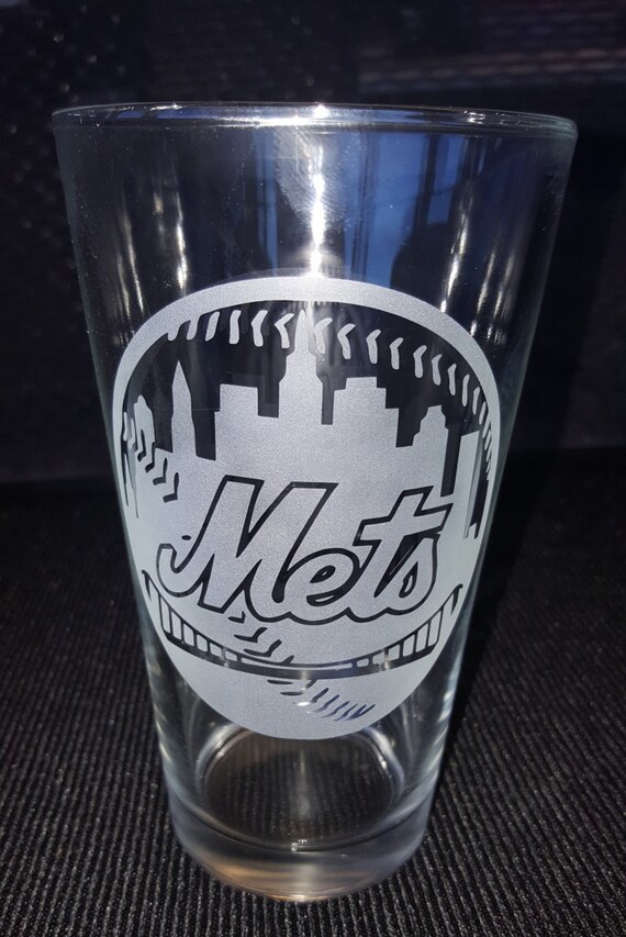 New York Mets Pint Glass / Beer or Mixed Drink Glass / Bare