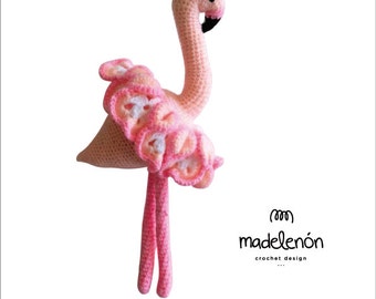 Madelenon crochet pattern "Maia" flamingo dancer