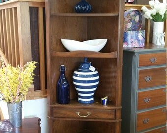 farmhouse furniture, corner shelf, painted furniture, shabby chic painted furniture, custom painted furniture, hand painted to your liking