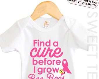 Find a Cure Shirt Breast Cancer Awareness Shirt Baby Bodysuit
