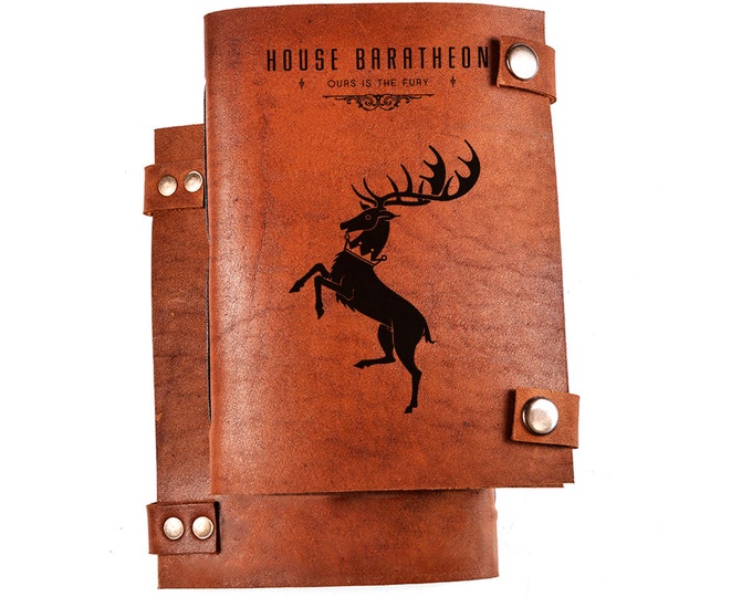 House baratheon notebook - Ours is the Fury - House baratheon journal - Game of thrones journal - Game of thrones notebook