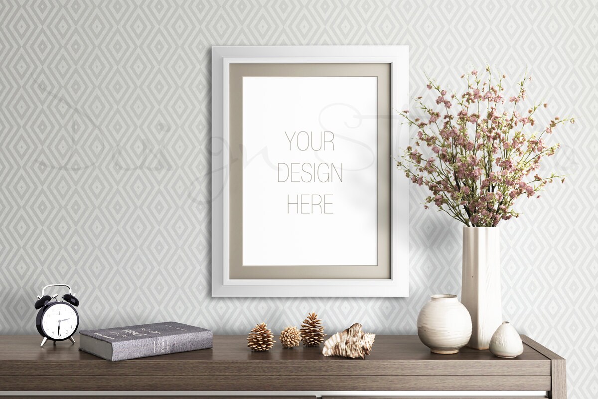 5x7 frame mock up BUY3 PAY2 living room mockup Empty Frame